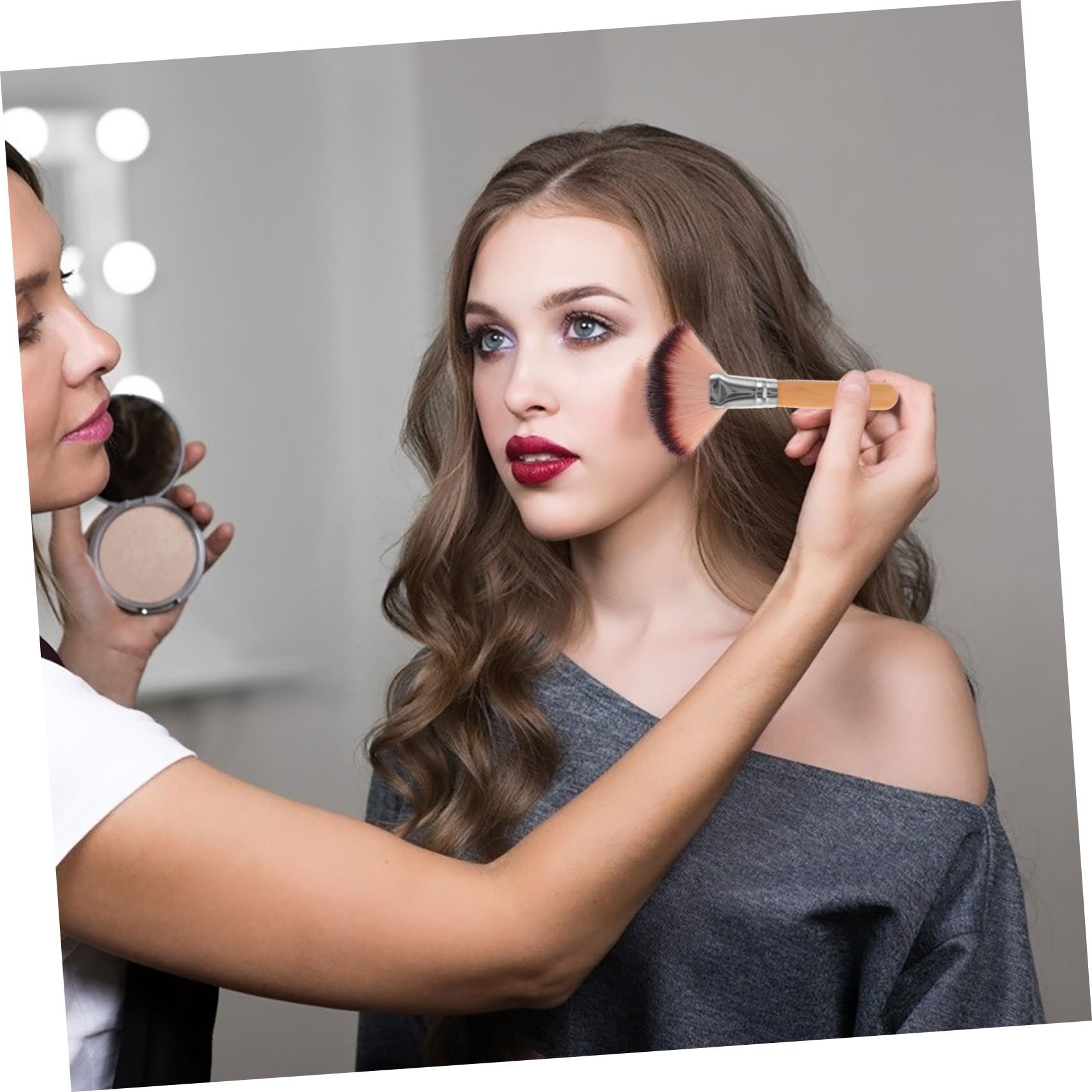 Healeved 10pezzi Per Per Illuminante e Contouring Setole Morbide Professionali Per e Blush