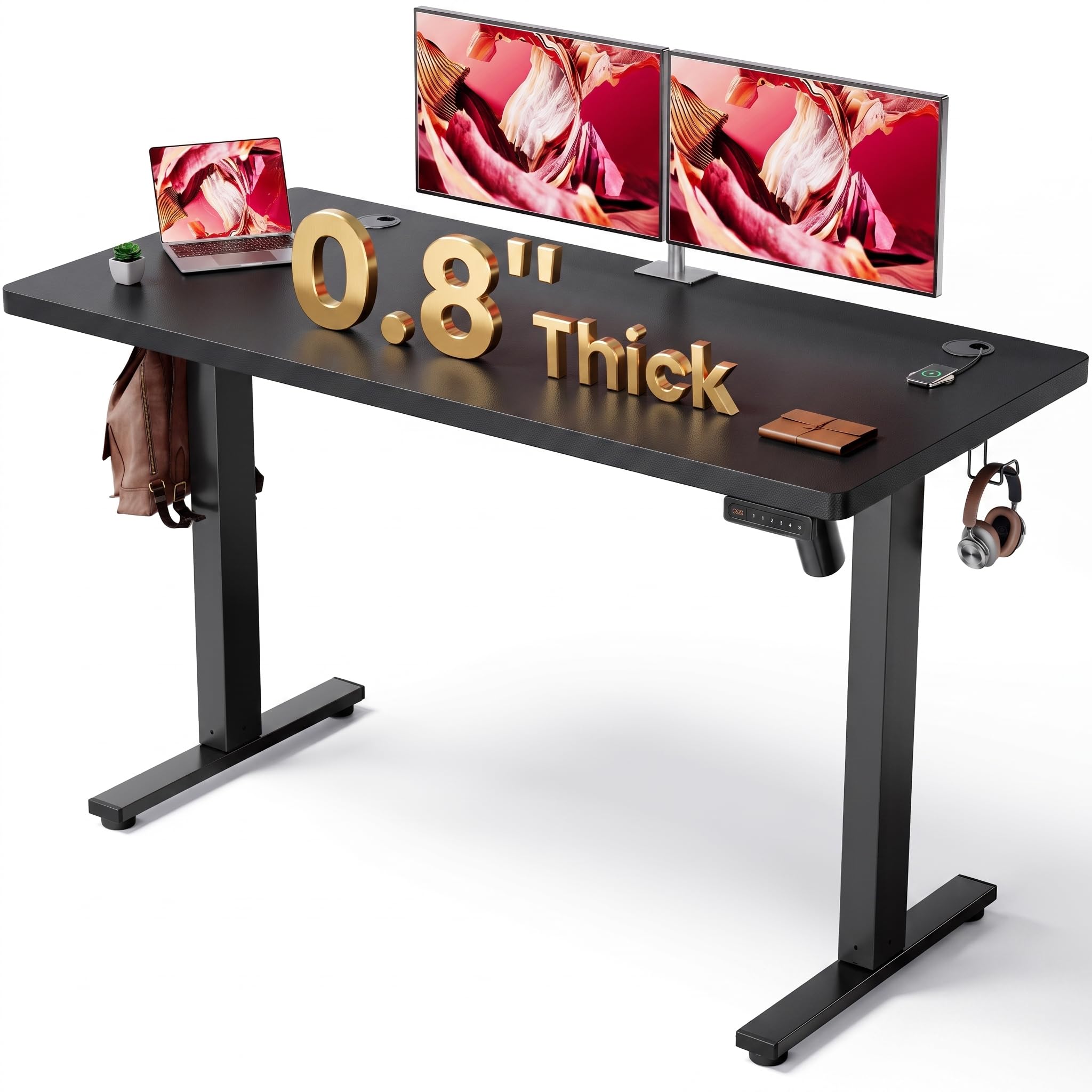DeskShow 47 x 24 in Electric Standing Desk