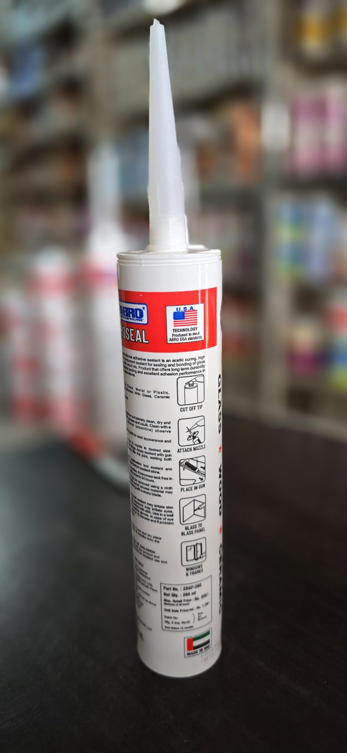 Zorroseal General Purpose White Silicone Sealant, Waterproof