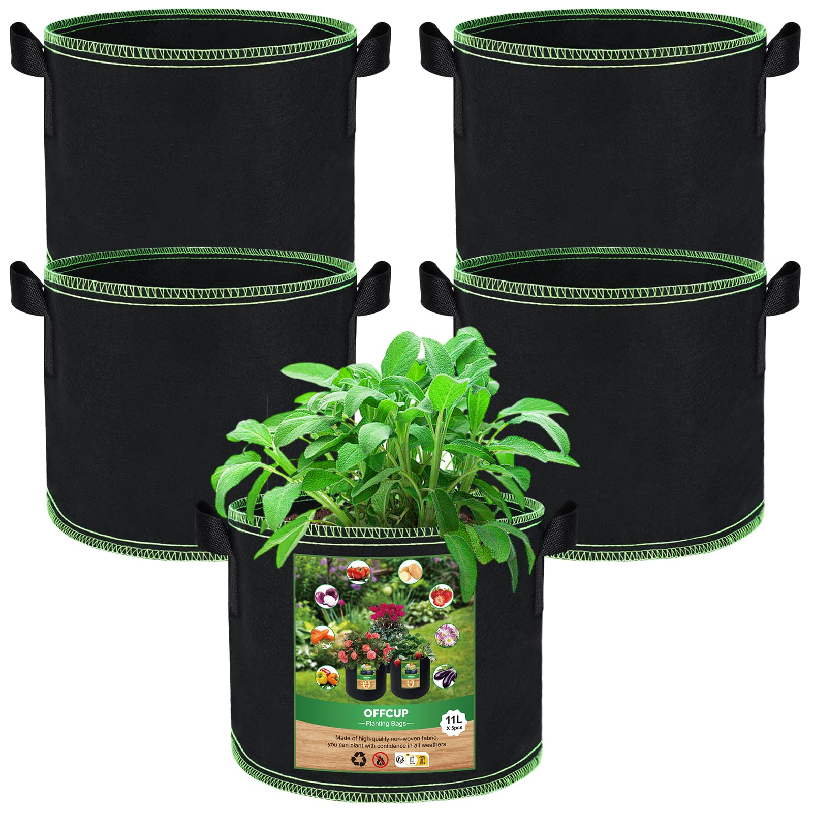 TESSUTI NON TESSUTI biodegradabili vasi per piante 100 pz. borsa