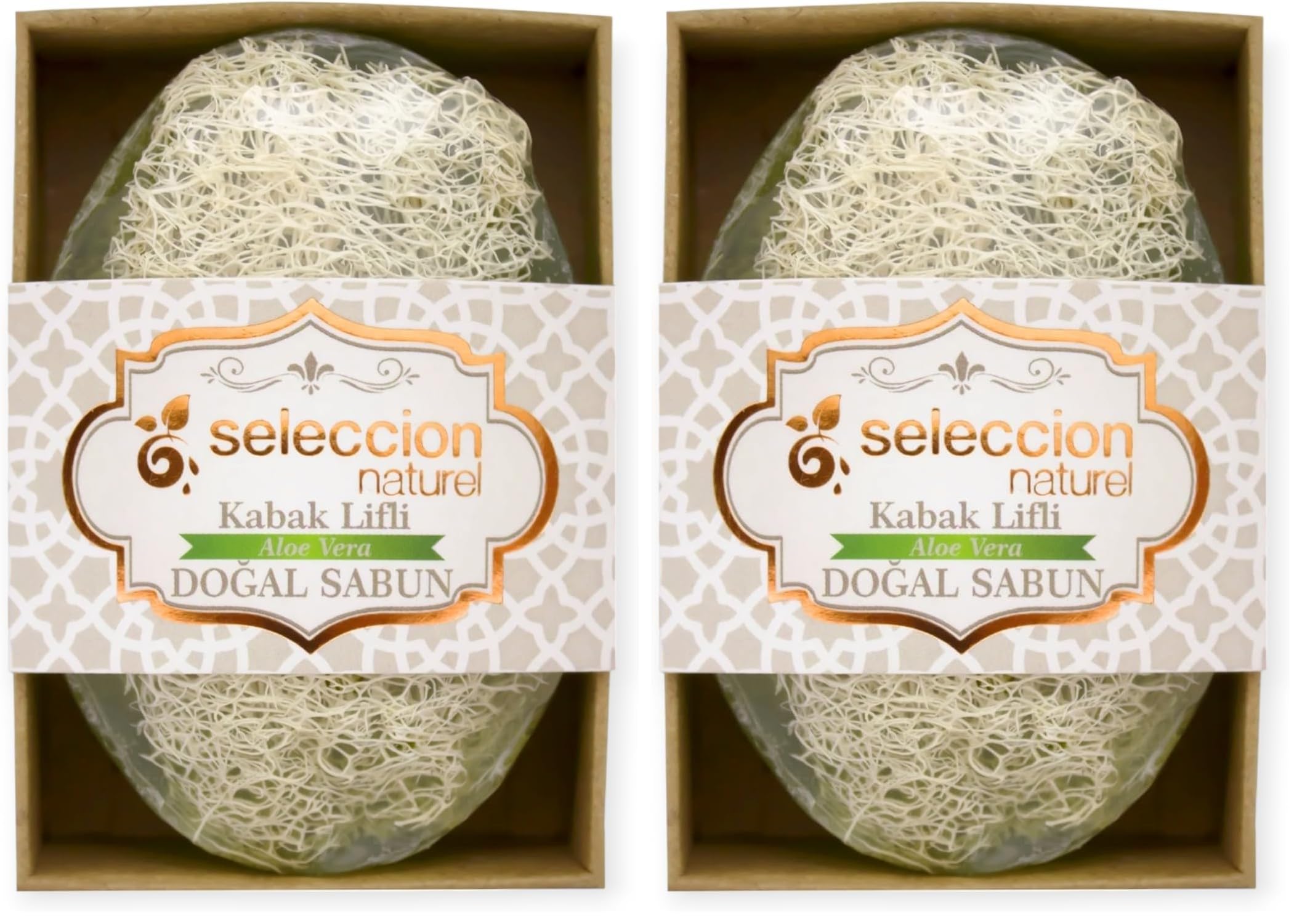 Seleccion Naturel Doğal Kabak Lifli Aloe Vera Sabun 120 gr (2 paketi)