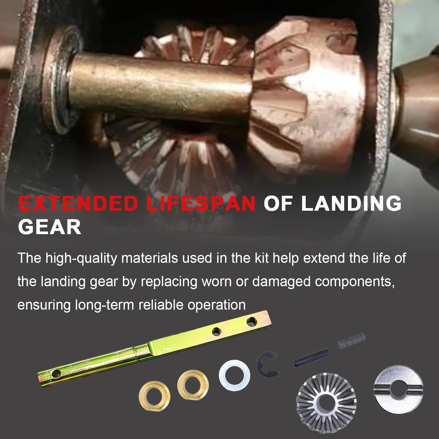 146059 Power Landing Gear Repair Kit Fit for 5th Wheel RV Lead Leg, Compatible with Lippert Power Landing Gear Systems