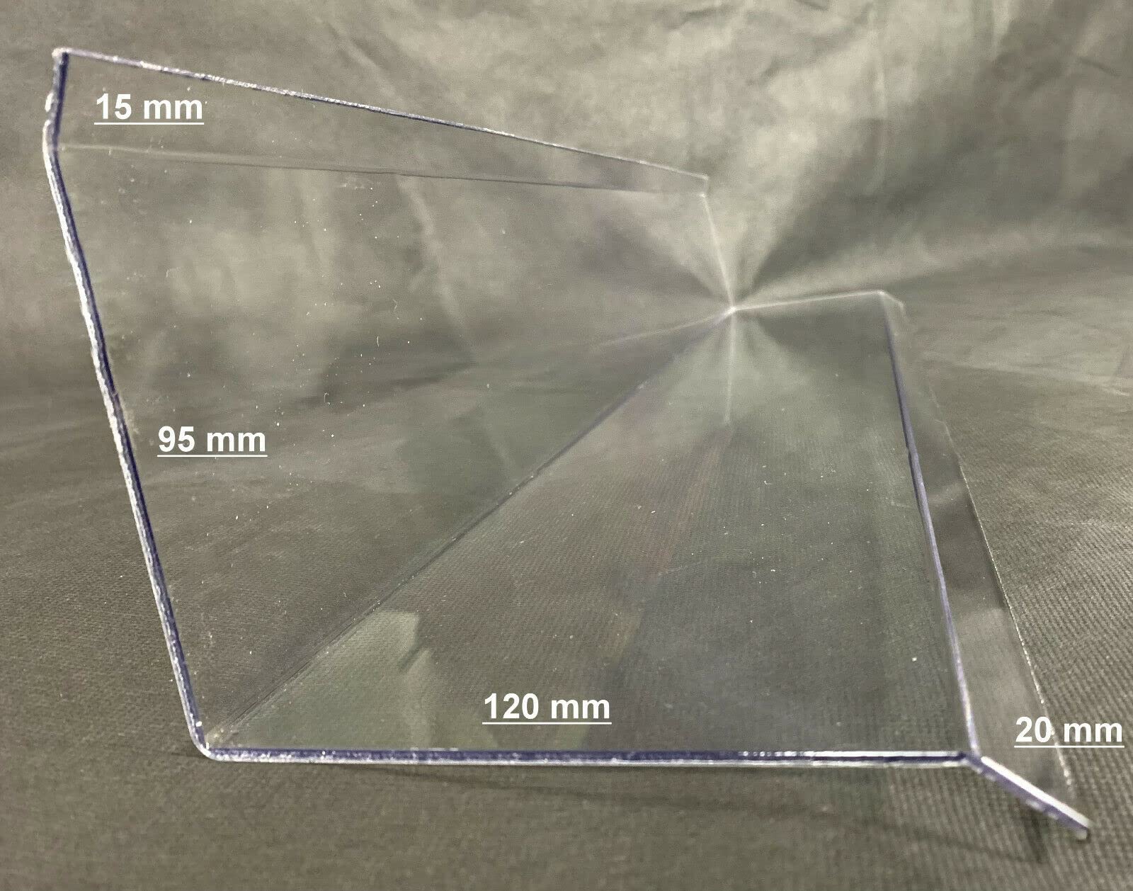 Wandanschluss seitlich, Polycarbonat, für Wellplatten Sinus 76/18 und Trapez 70/18, glasklar PROFI QUALITÄT - Breite: 1000 mm geeignet für Acryl und Polycarbonat Wellplatten für Dach und Wand