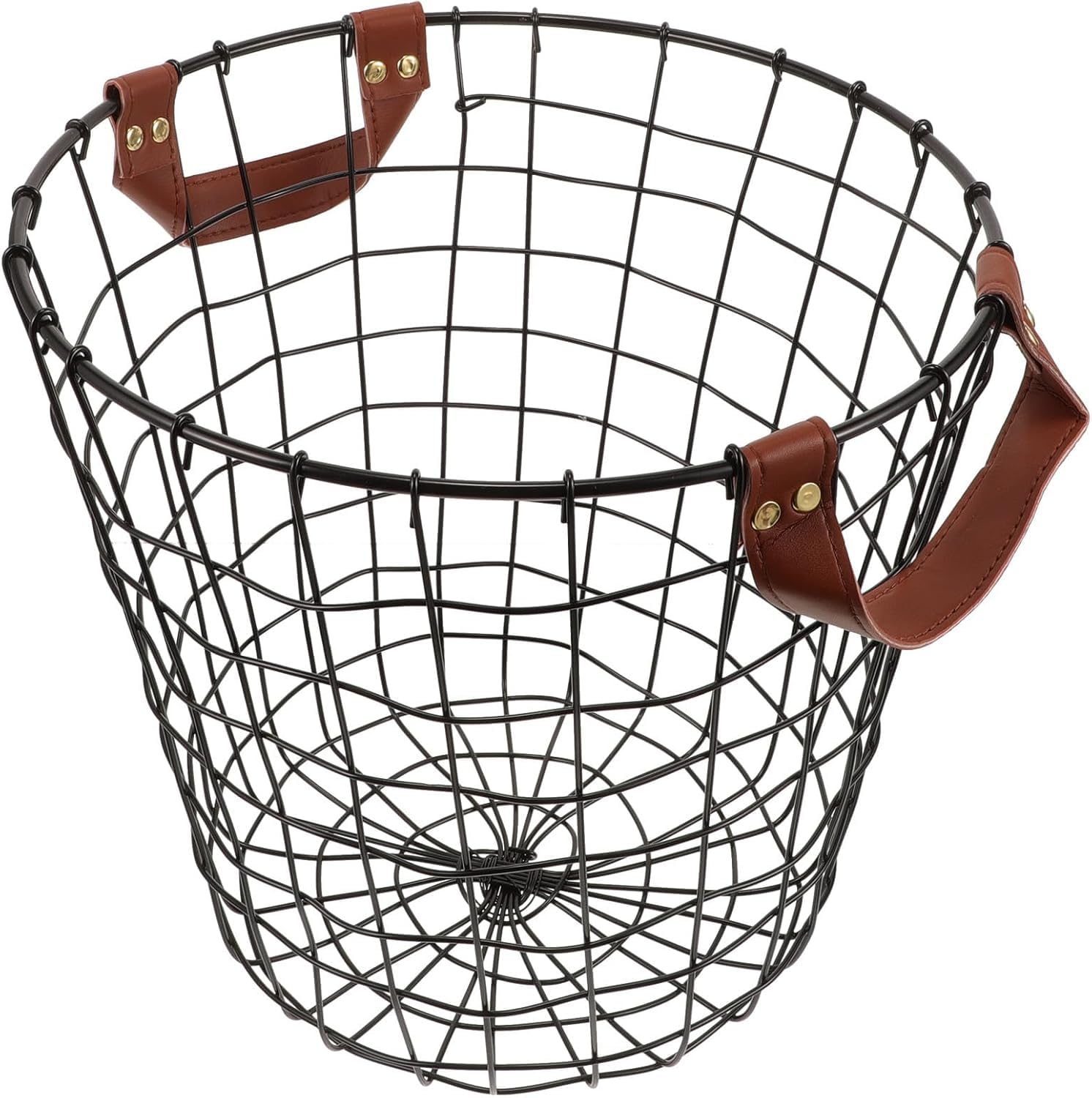 Panier pour bois de chauffage rond en métal pour ranger vos bûches sans salir votre salon