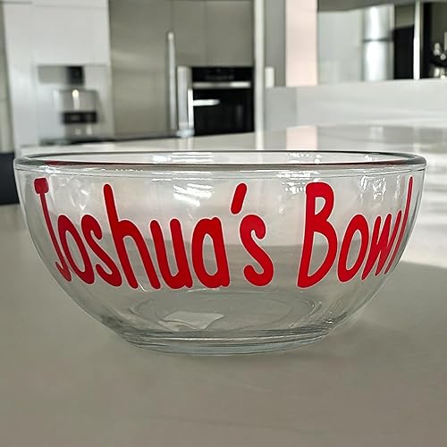 Miniatura 3 de Bow Flip Flops Cuenco de helado personalizado, plato de postre de vidrio personalizado o cuenco de cereales, aperitivos para sopa o yogur, regalo