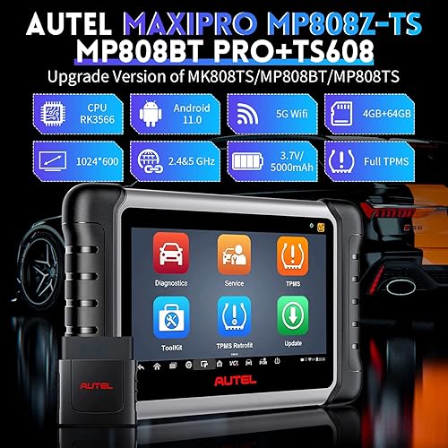 Miniatura 8 de Autel MaxiPRO MP808Z-TS Herramienta de escaneo 2023 actualizada de MP808TSMP808BT herramienta de escaneo de control bidireccional basada en Android