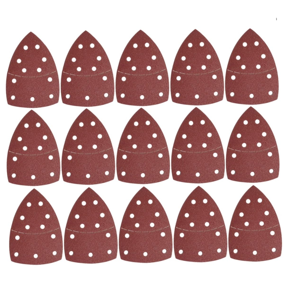 DOITOOL 40pcs Velvet Backed Sandpaper Set Triangle Sander Hook Loop Drywall Sandpaper for Grit