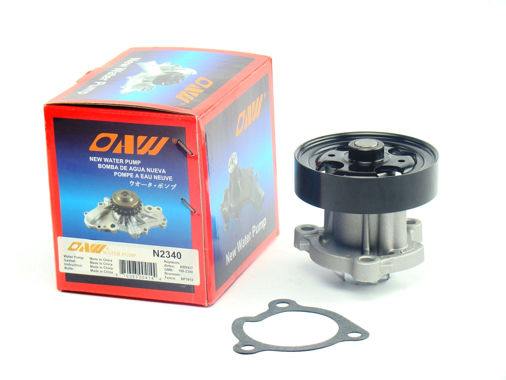 OAWN2340 Engine Water Pump fits 08-15 Nissan Rogue, 02-13 Altima, 02-12 Sentra & 05-06 X-Trail 2.5L QR25DE