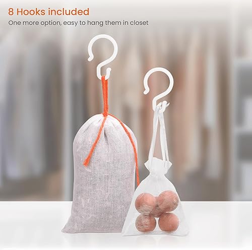 Miniatura 3 de Homode Bloques de cedro para almacenamiento de ropa, bolas de cedro y astillas de cedro para armarios y cajones, bolsitas de cedro perfumadas,