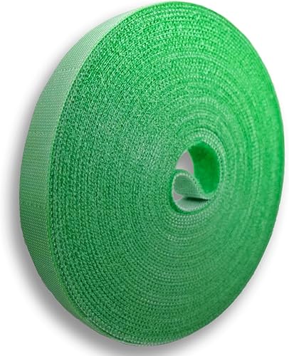 Miniatura 9 de Corbata de jardín con correa verde que soporta plantas suaves con las plantas, diseño precortado, rasgable, reutilizable, resistente, multiusos