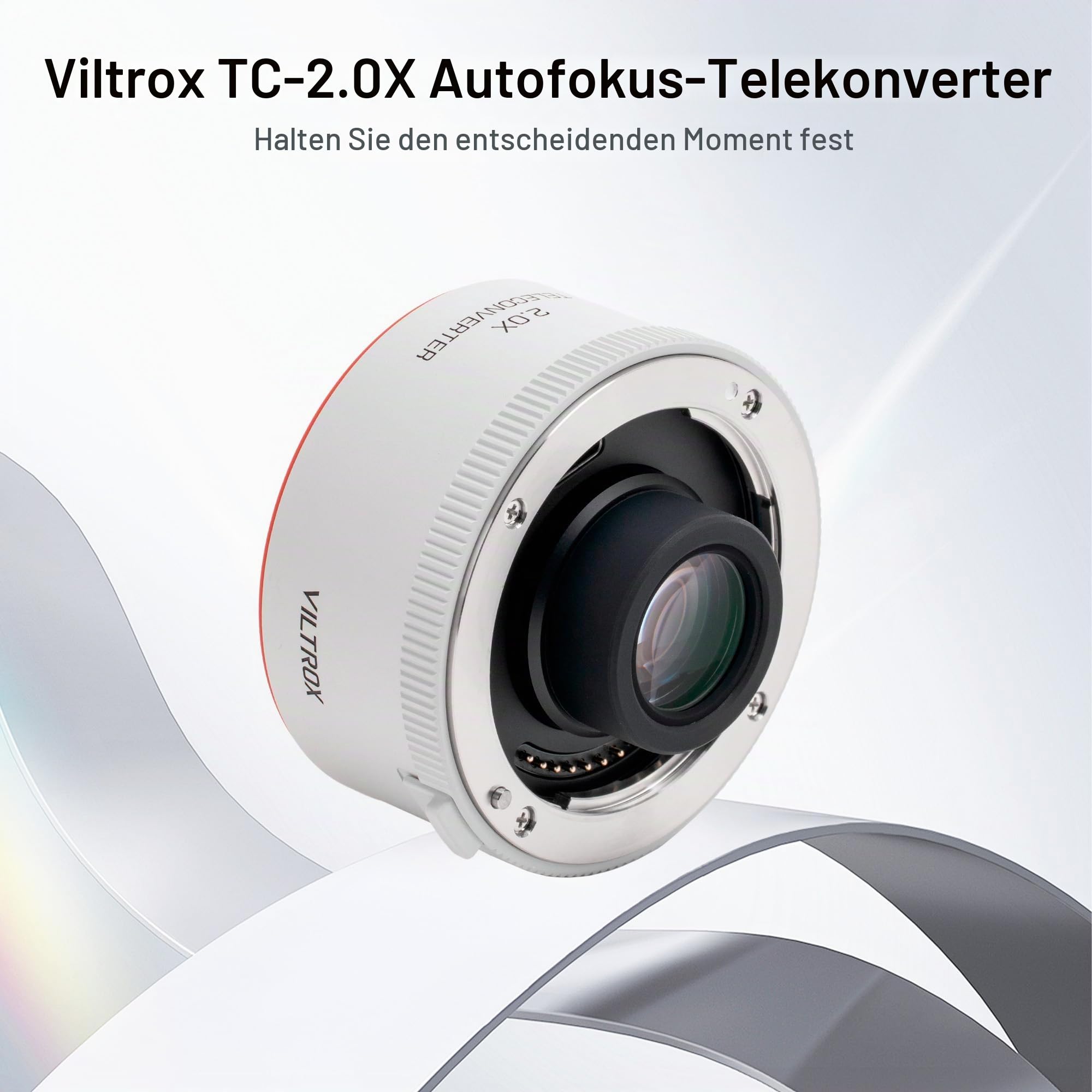 VILTROX TC-2.0X Autofokus 2.0X Telekonverter Extender Konverter Objektiv Kompatibel mit FE Objektiven 70-200gmii, 70-200gii, 100-400gm, 200-600g, 400F28gm, 300F28gm, VILTROX 135mm F1.8 LAB FE