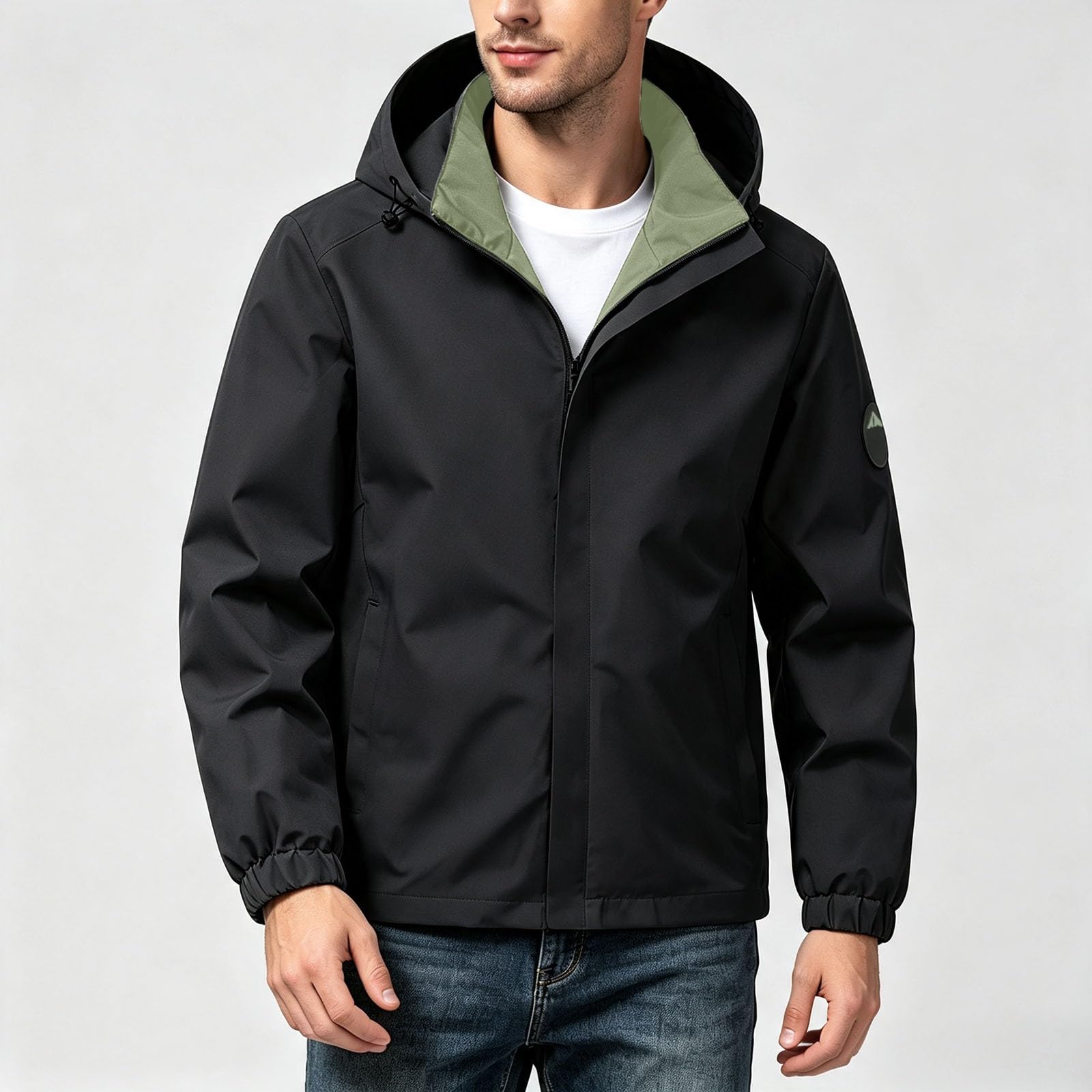 Giacca da uomo in softshell, impermeabile, traspirante, antivento