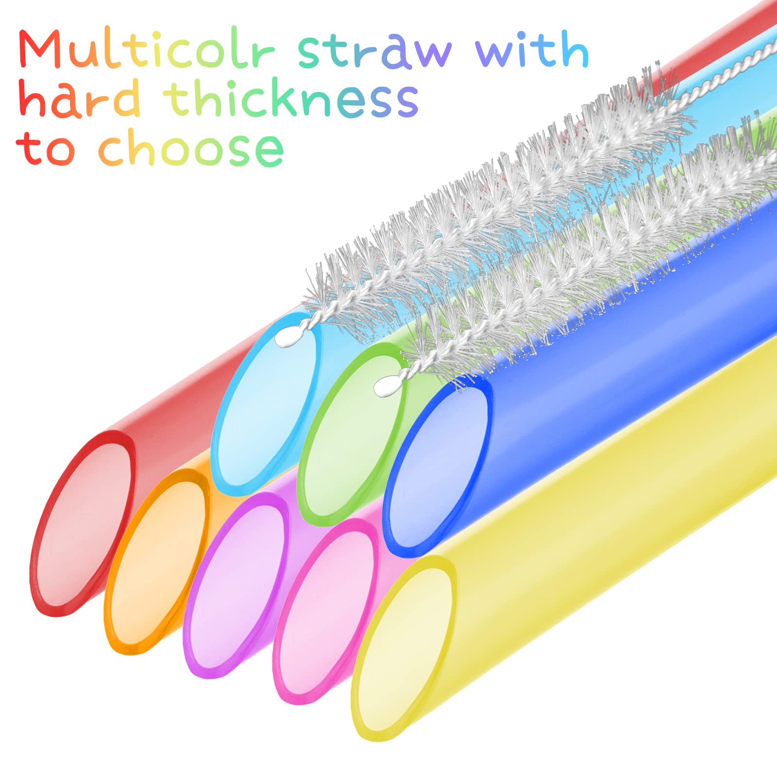 DINGC Paille Bubble Tea Santé, Pailles Réutilisables Inox Pailles En Acier Inoxydable Portable
