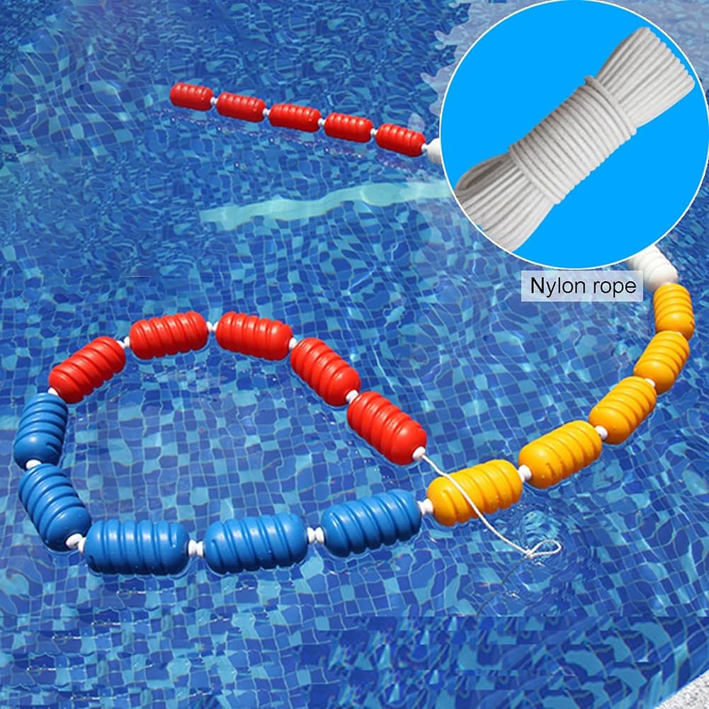 Valla de seguridad para piscina con fuerte flotabilidad, 25 metros de largo