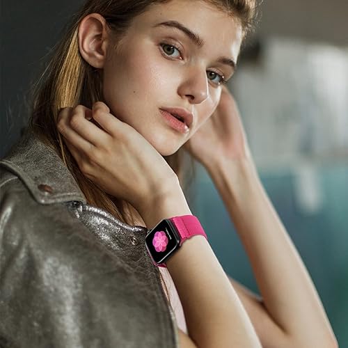 Miniatura 5 de Correa elástica de nailon compatible con Apple Watch Band de 1.496 pulgadas, 1.575 pulgadas, 1.614 pulgadas, 1.654 pulgadas, 1.732 pulgadas, 1.772