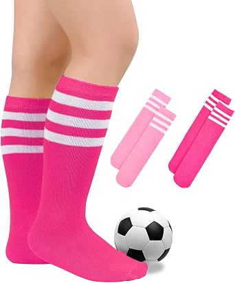 Kids Toddler Soccer Socks Knee High Baseball Softball for Boys Girls