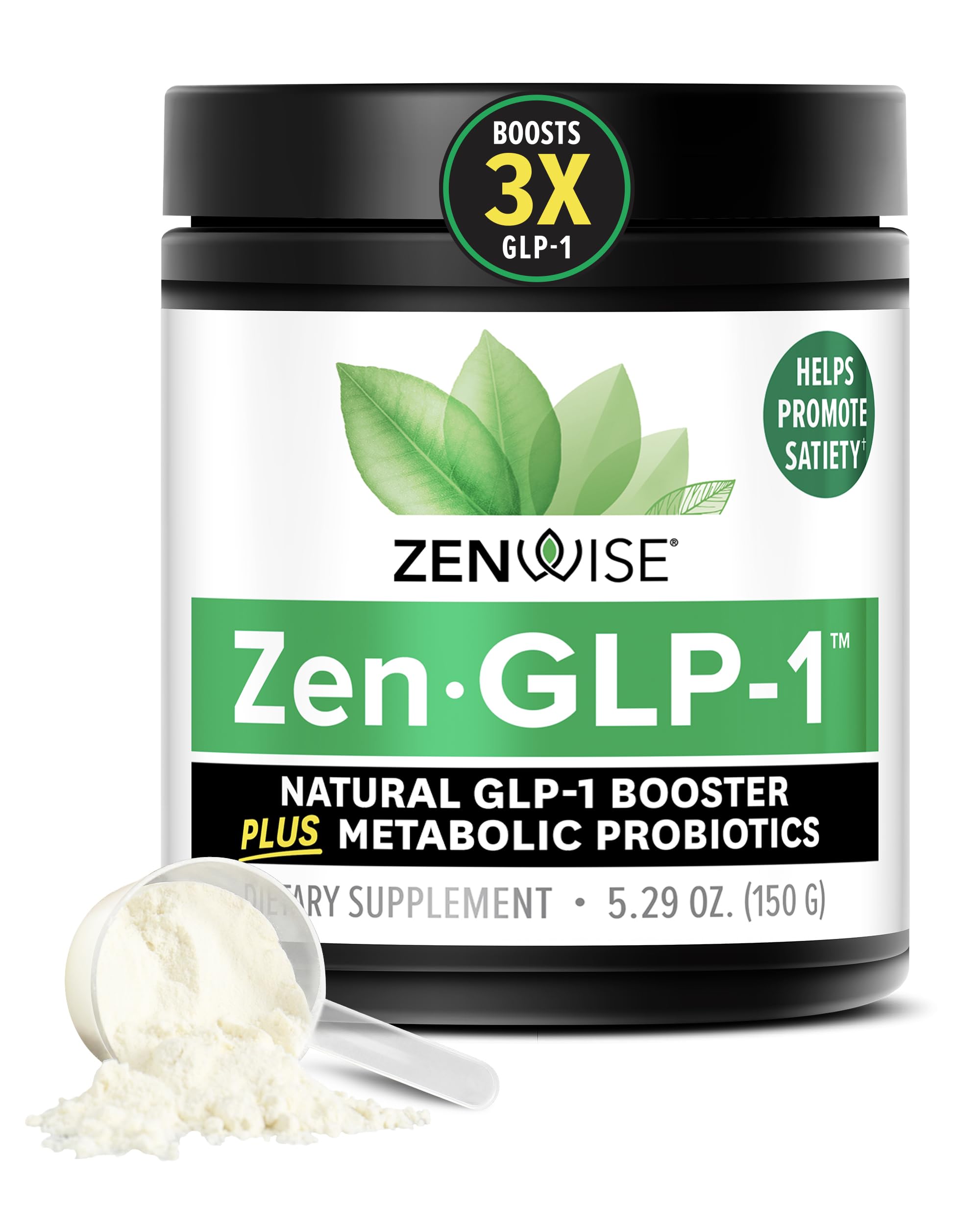 Zenwise Health ZenGLP-1™ - Natural GLP1 with Probiotic for Women & Men + Metabolic Probiotics to Help Control Hunger & Cravings and Support Digestive Health - GLP-1 Supplement Support, 15-Day Serving
