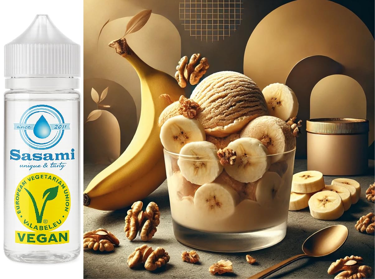 Banan orzech włoski lody aromat koncentrat – Wegański – Sasami – 100ml