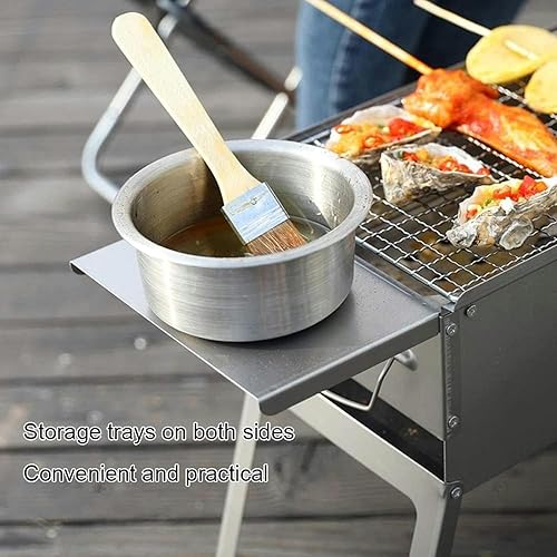 Miniatura 5 de Portable foldable barbecue grill Smoked charcoal grill Outdoor picnic grill Desktop barbecue grill Suitable for 5-10 people barbecue tools