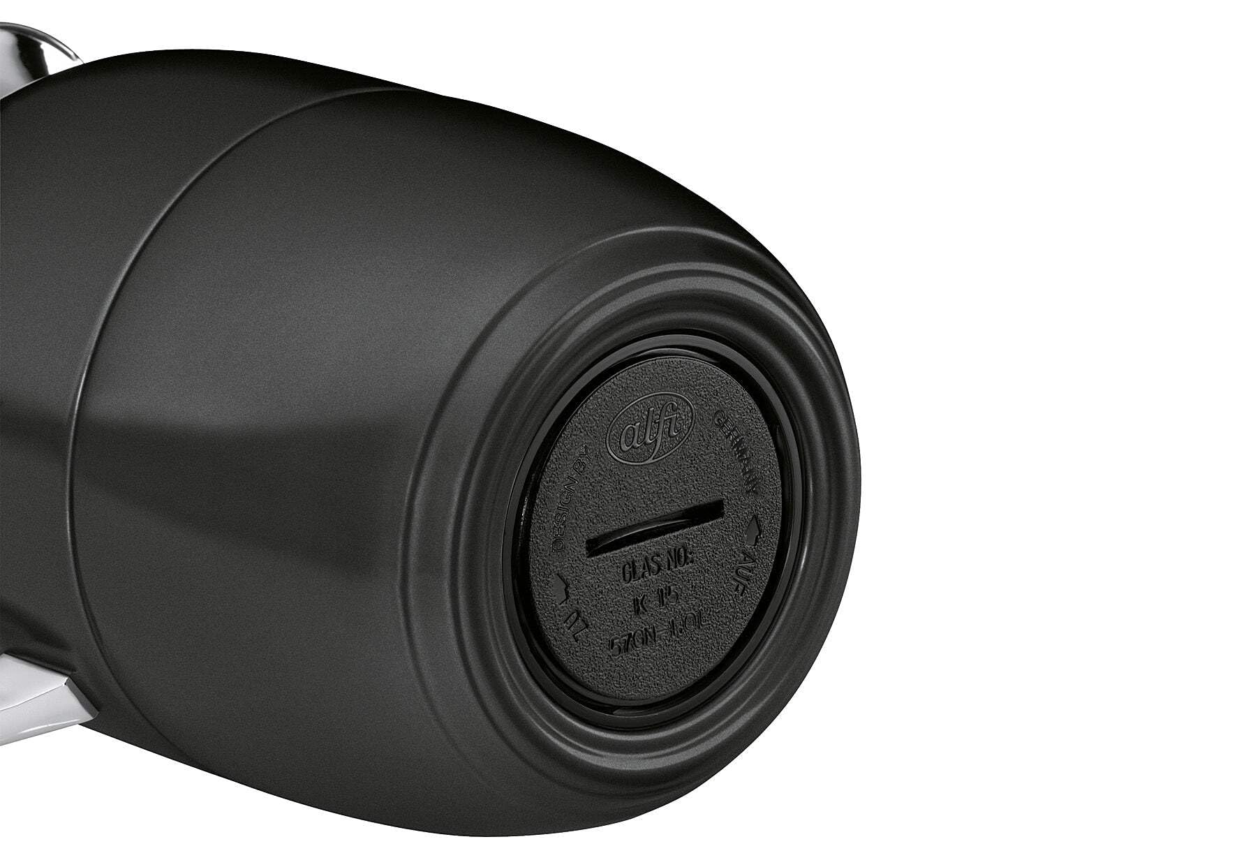 Alfi Juwel - Jarra aislada, color negro satinado, 1 l