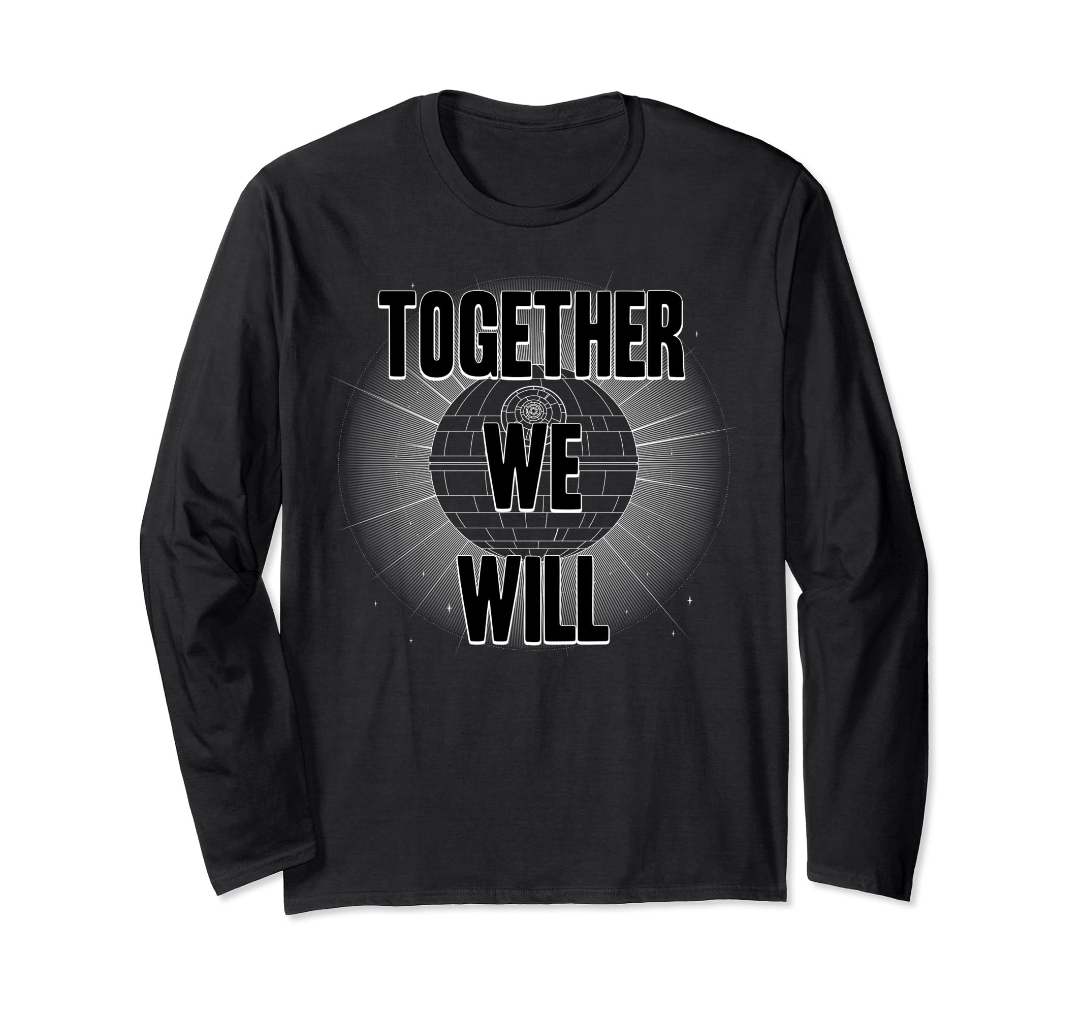 Star Wars Deathstar Together We Will Stack manche longue idée cadeau anniversaire