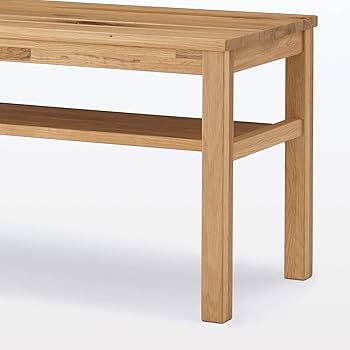 無印良品　無垢材　オーク　ベンチ大　100cm 値下 無印良品 オーク無垢材 木製ベンチ・大 幅100cm - メルカリ