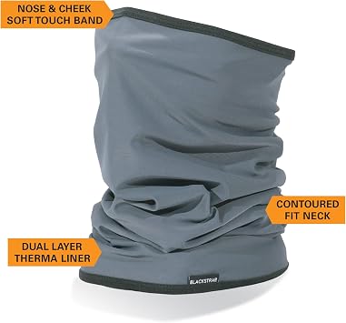 BLACKSTRAP Apex Tube THERMA Dual Layer Neck Warmer Ski Mask, Warmth & Comfort, Adult Unisex