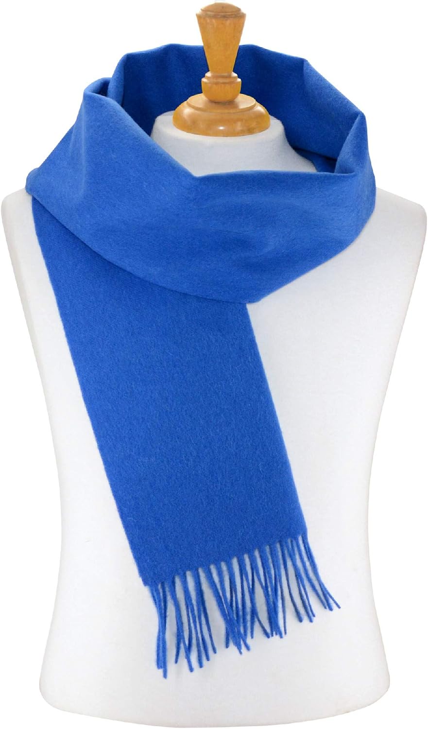 Biagio 100% Wool NECK Scarf Solid Royal Blue Color Scarve for Men or Women