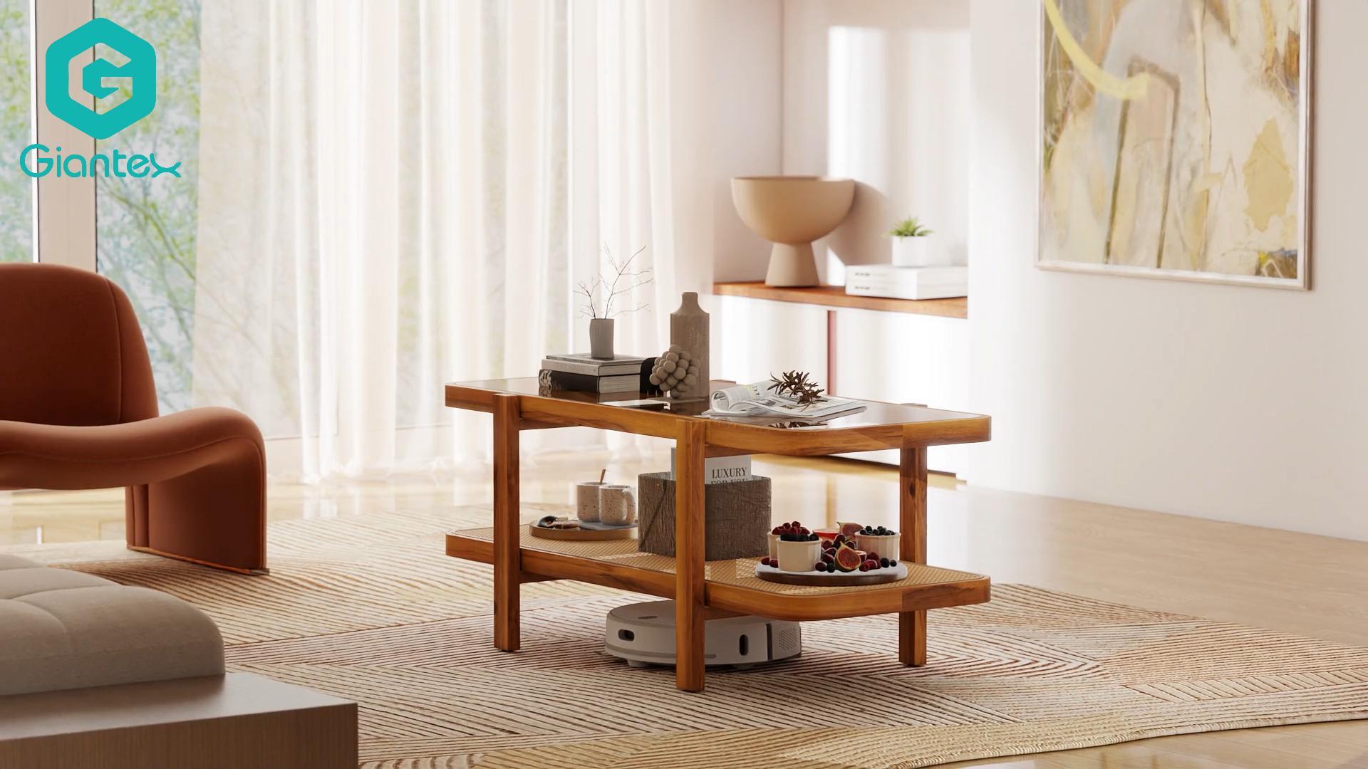 Amazon.com: Giantex Rattan Coffee Table, 47.5