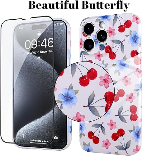 Miniatura 10 de BITOBE Funda diseñada para Samsung A13 4G, diseño de corazones negros para mujeres, niñas, hombres, chapado de lujo con soporte de correa,