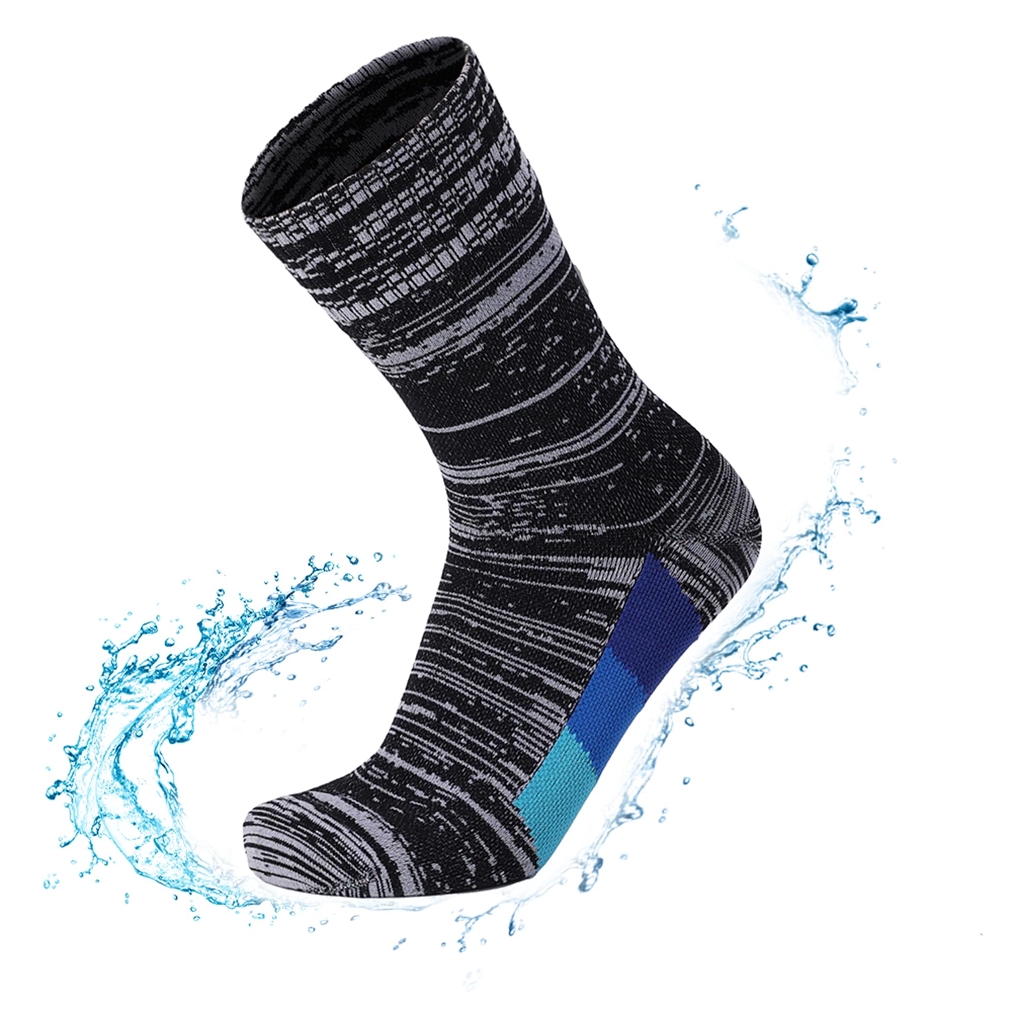RANDY SUN CoolMax Wasserdichte Socken Herren Damen, Atmungsaktiv & Kältebeständig für Outdoor, Wassersport, Wandern, Radfahren, Skifahren - Allwetter-Funktionssocken