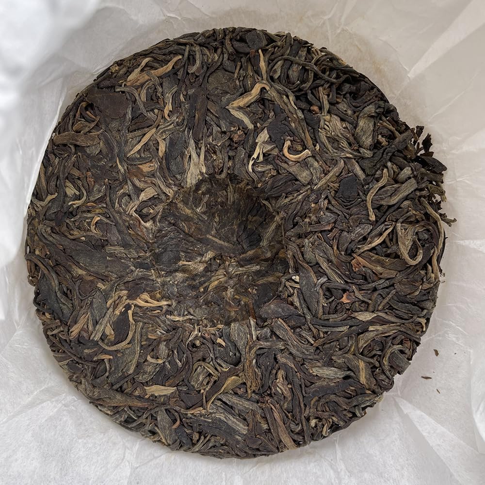 Herbata Puer Sheng (surowa) ORGANICZNE ciasto Ban Zhang • 2018 zbiór • 100g Opakowanie • Wysokiej jakości chińska herbata • TEA SOUL