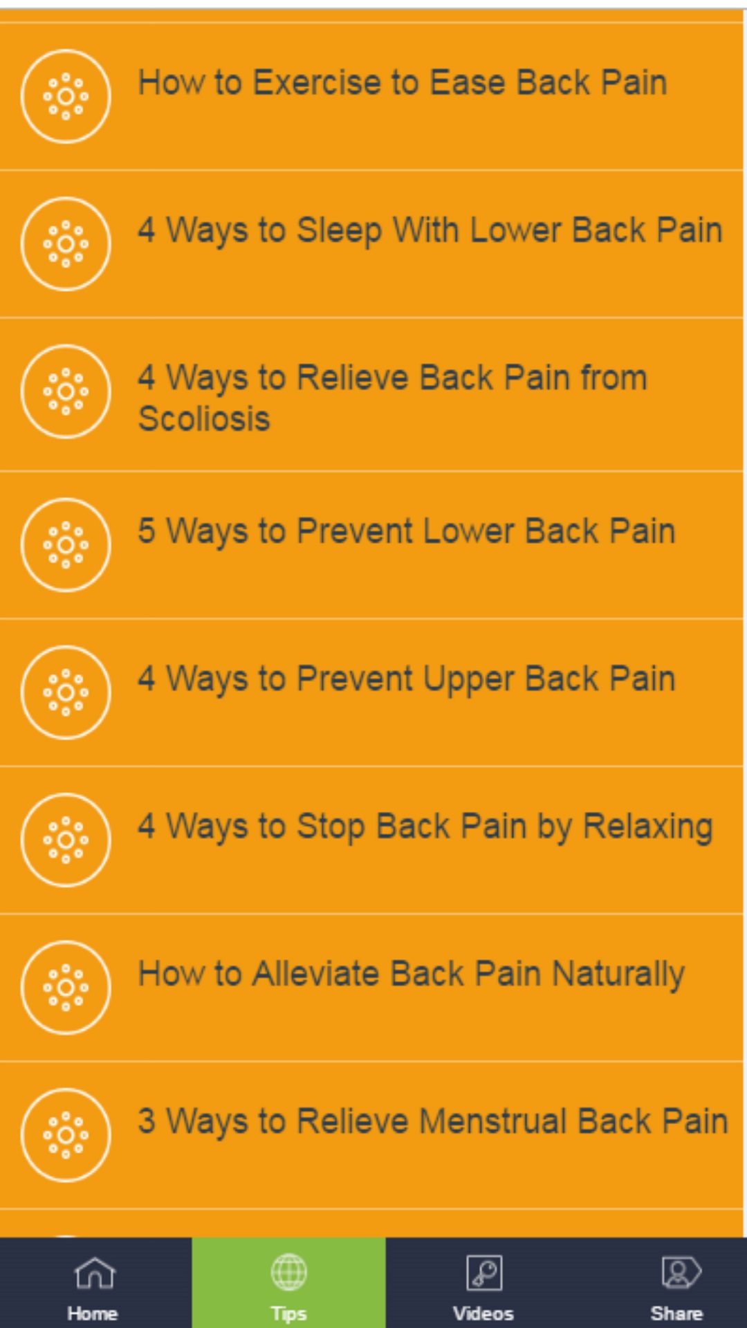 Spring Back Pain Tips Back Pain Tips - Methods for Back Pain Relief - App on the Amazon Appstore