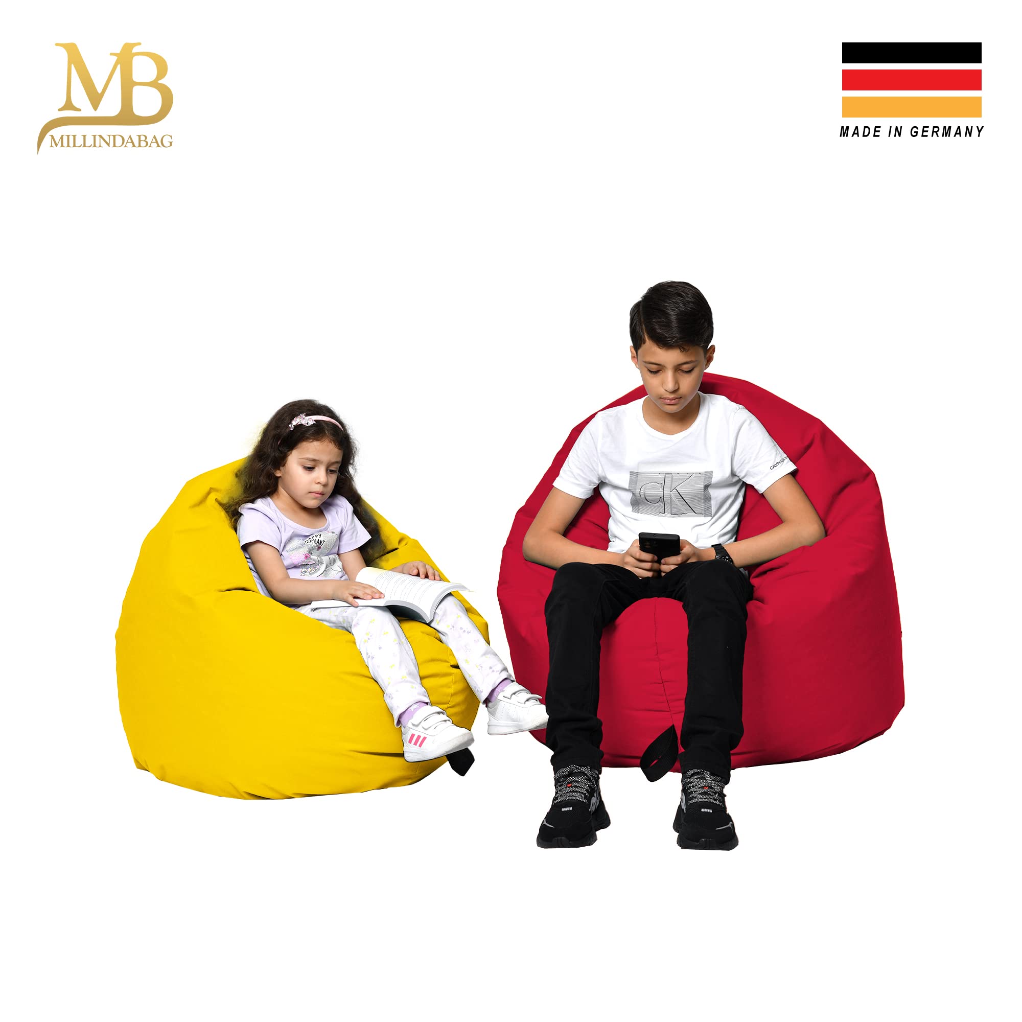 Sitzsack Beanbag Sessel für Kinder Jugendliche Erwachsene Indoor Outdoor Gaming Anthrazit 125 cm