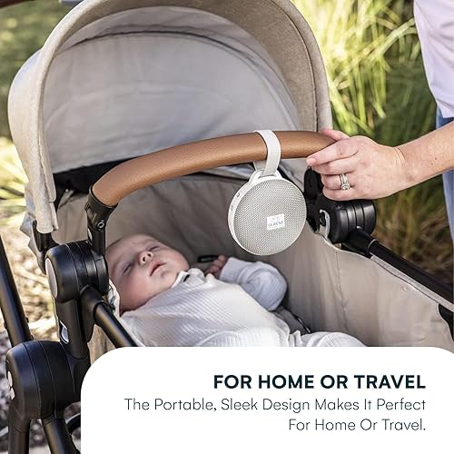 Miniatura 10 de Serene Evolution Máquina de ruido blanco portátil con batería de 18 sonidos para adultos, máquina de sonido con batería para dormir y viajar,