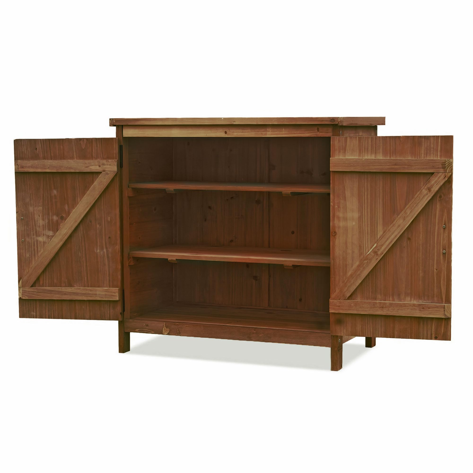 FRANKYSTAR Debby Gartenschrank 70 x 38 cm aus imprägniertem Holz für den Außenbereich