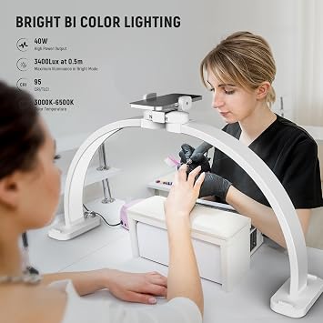 NEEWER RL-18 18 Inch Ring Light with Tripod Stand & Basics HM01-D 29 Arc Lamp, 55W LED Ringlight Phone Holder Compatible with iPhone Camera Video Recording Studio Photography Streaming Selfie Makeup