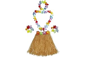 Enchanting and Authentic Plus-Size Grass Skirt for an Unforgettable Luau Party