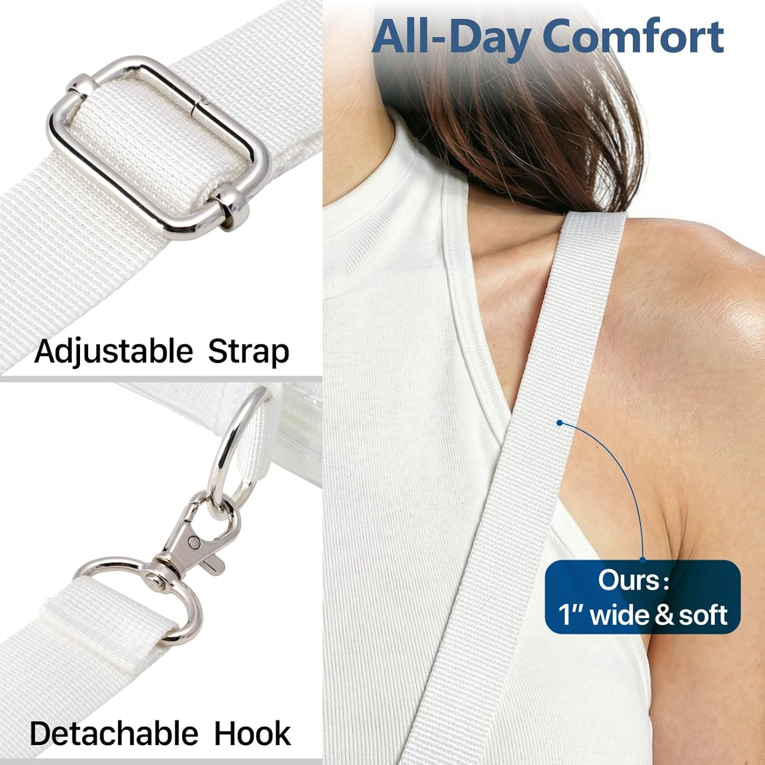 PACKISM Clear Bag for Stadium Events - Clear Purses for Women Stadium Crossbody Concert Bag for Game Day, Sports, Festival - Image 6