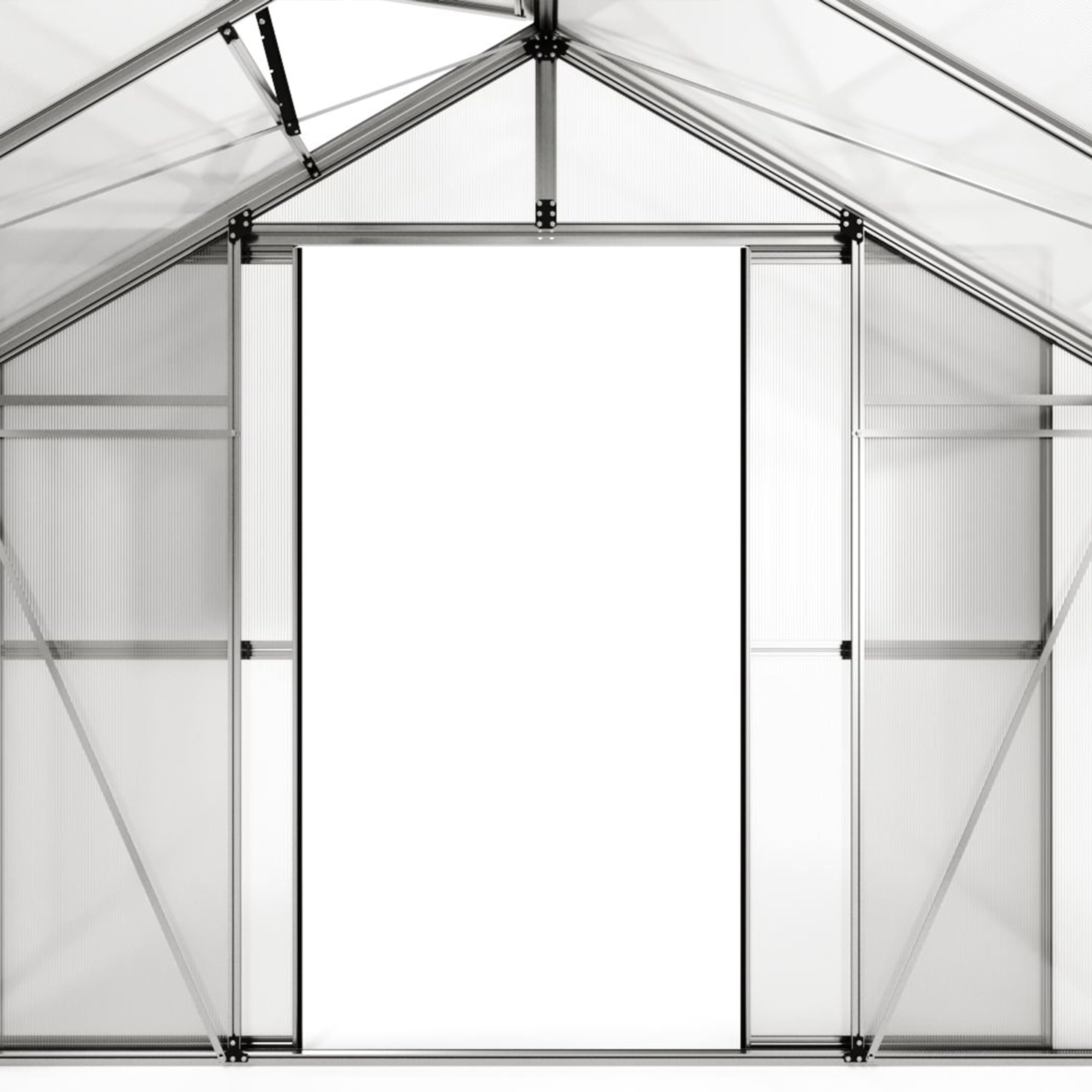 GFP Serra Orchidee 4 costruzione in alluminio 256 x 256 cm lastre di policarbonato