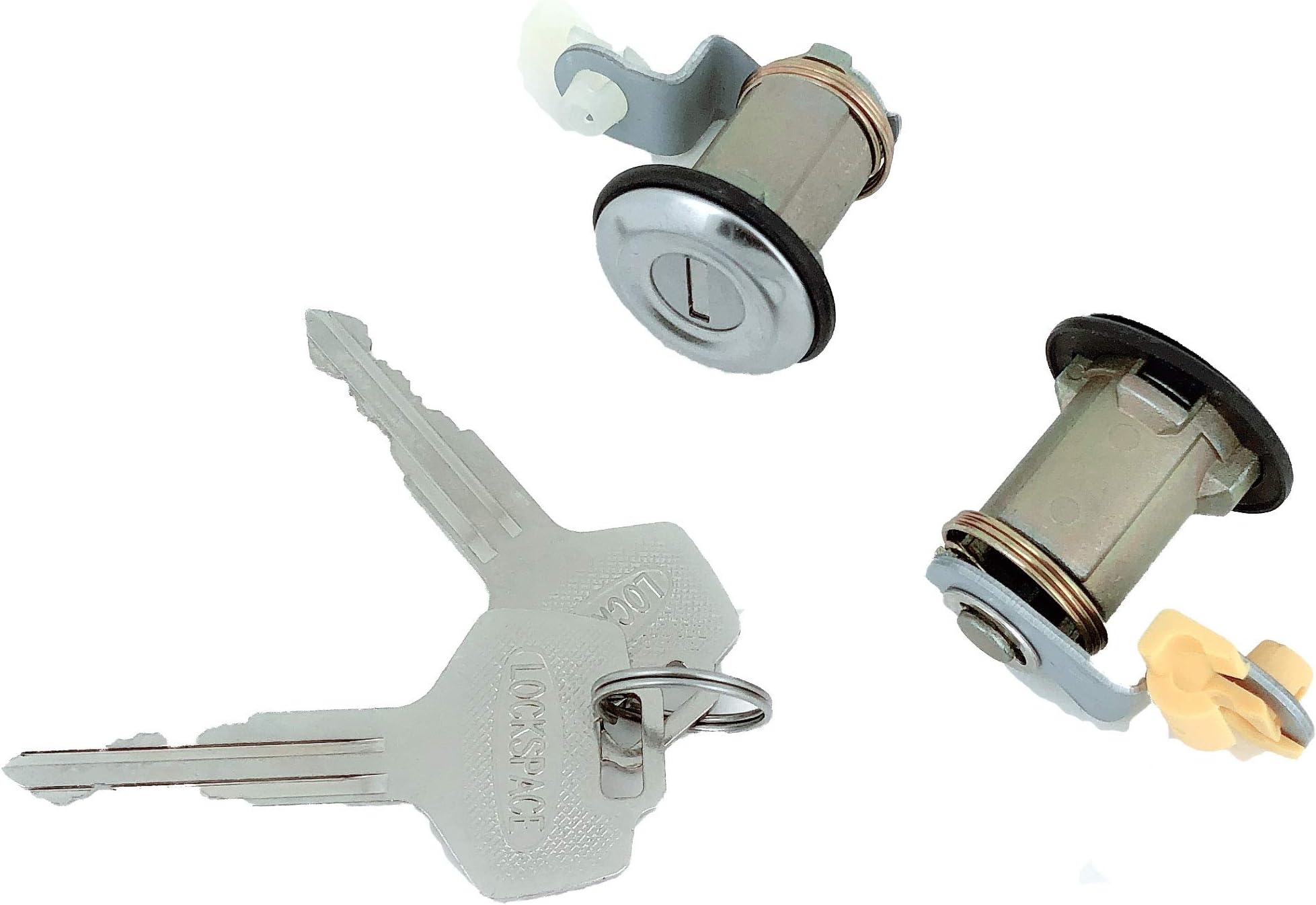 Golden Selection Door Lock Cylinder with 2 Keys Compatible with 1987-1990 Van | 1991-1997 D21 Pickup Pathfinder 2.4L L4 3.0L V6 80600-G5100 80601-G5100