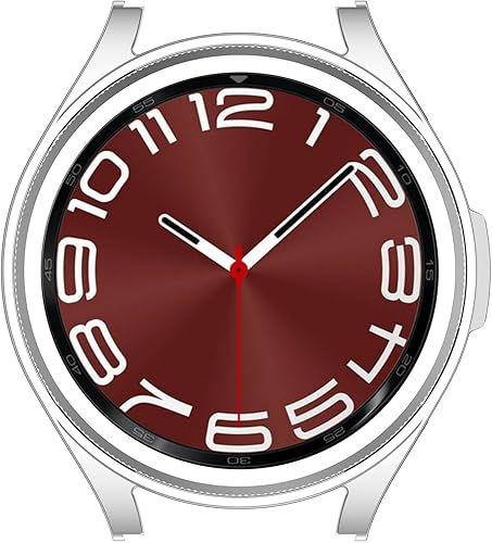 Miniatura 4 de Funda compatible con Samsung Galaxy Watch 6 Classic, funda protectora de policarbonato duro para Galaxy Watch 6 Classic de 1.654 pulgadas, 1.732