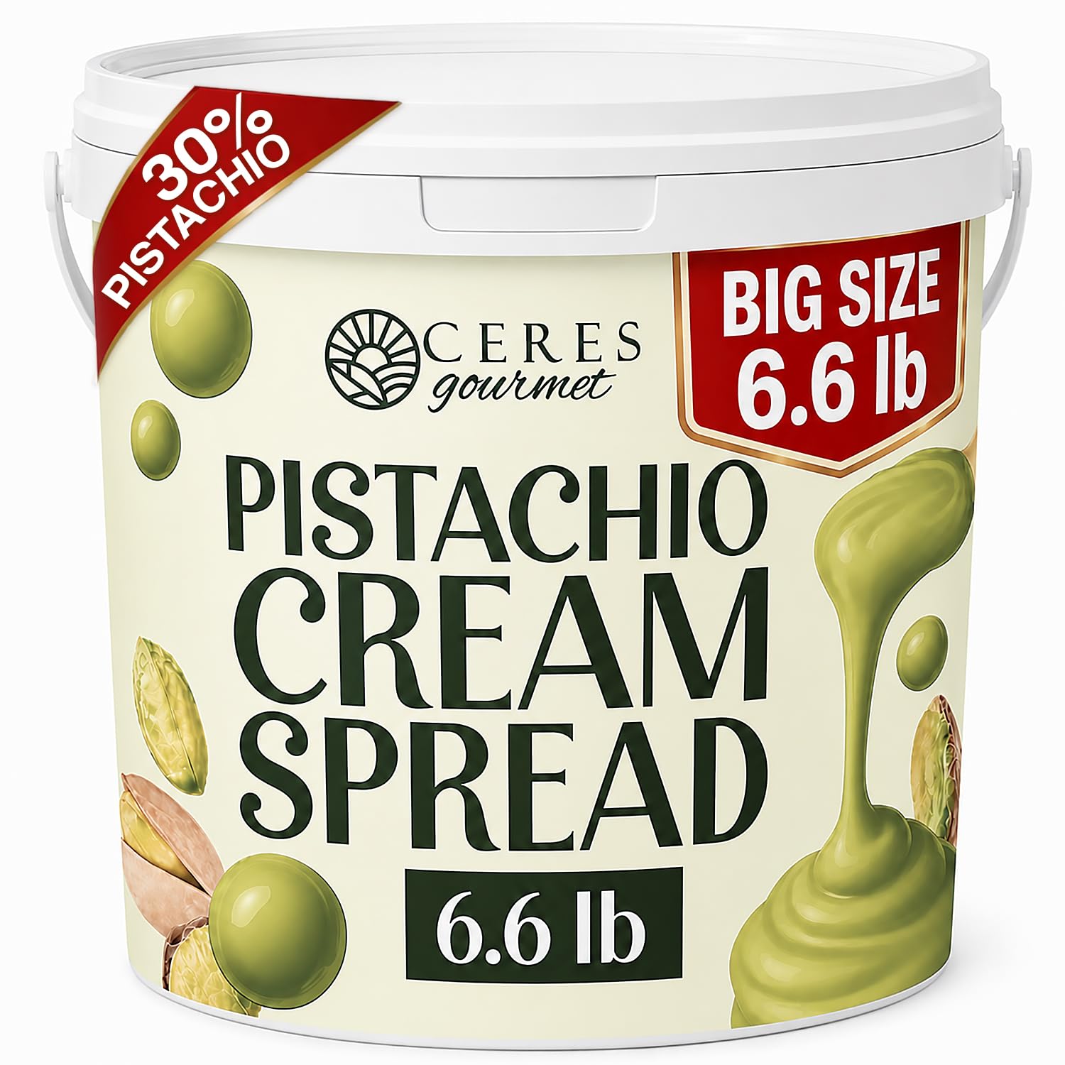 Amazon.com : Ceres Gourmet Pistachio Cream 6.6 lb, Dubai Chocolate