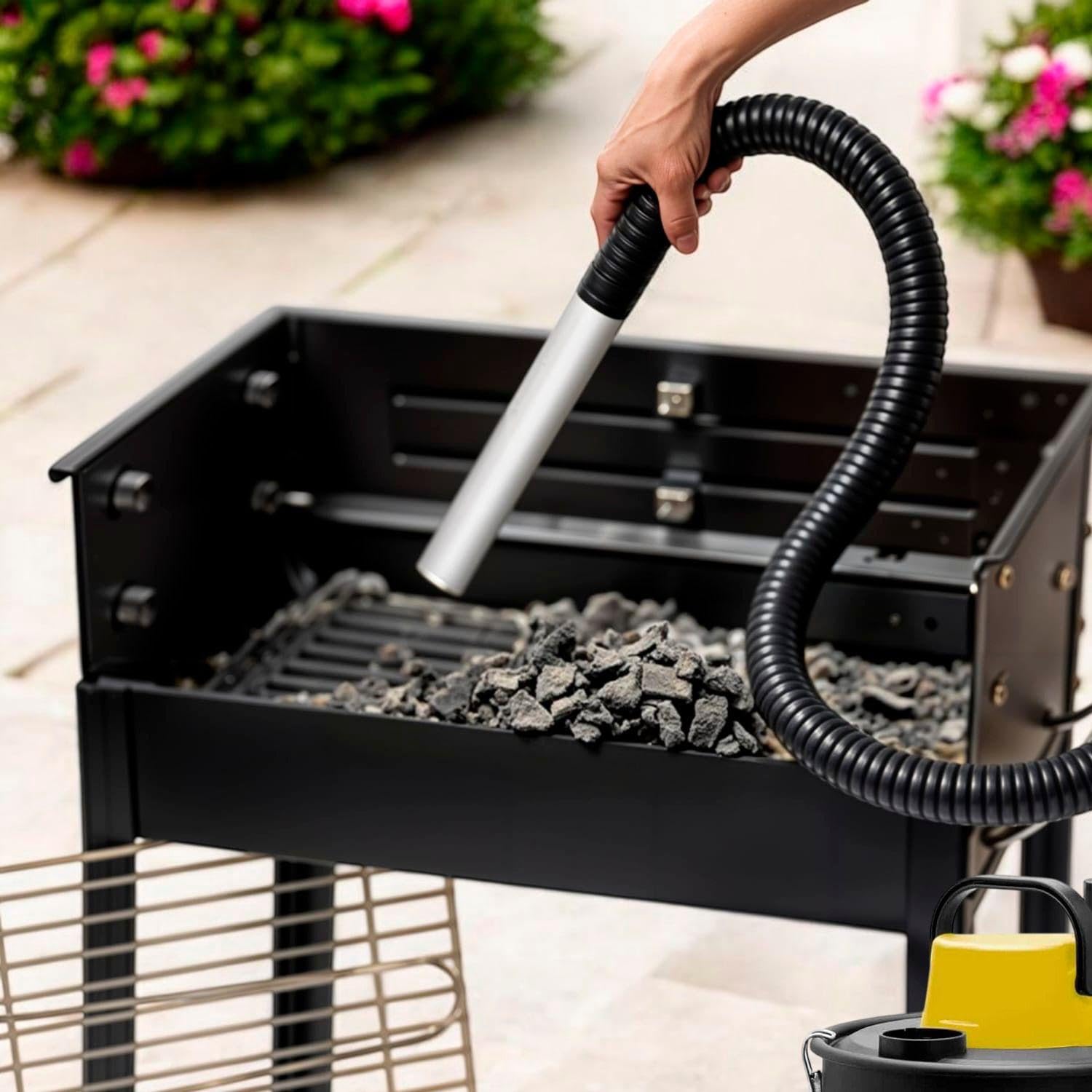 SOGO Aspirador de Cenizas con Función Soplador de 1200W de Potencia y Succión ≥16Kpa - Aspiradora de Cenizas con Filtro Lavable y Manguera Resistente al Calor - Aspirador Cenizas Pellet y Chimenea