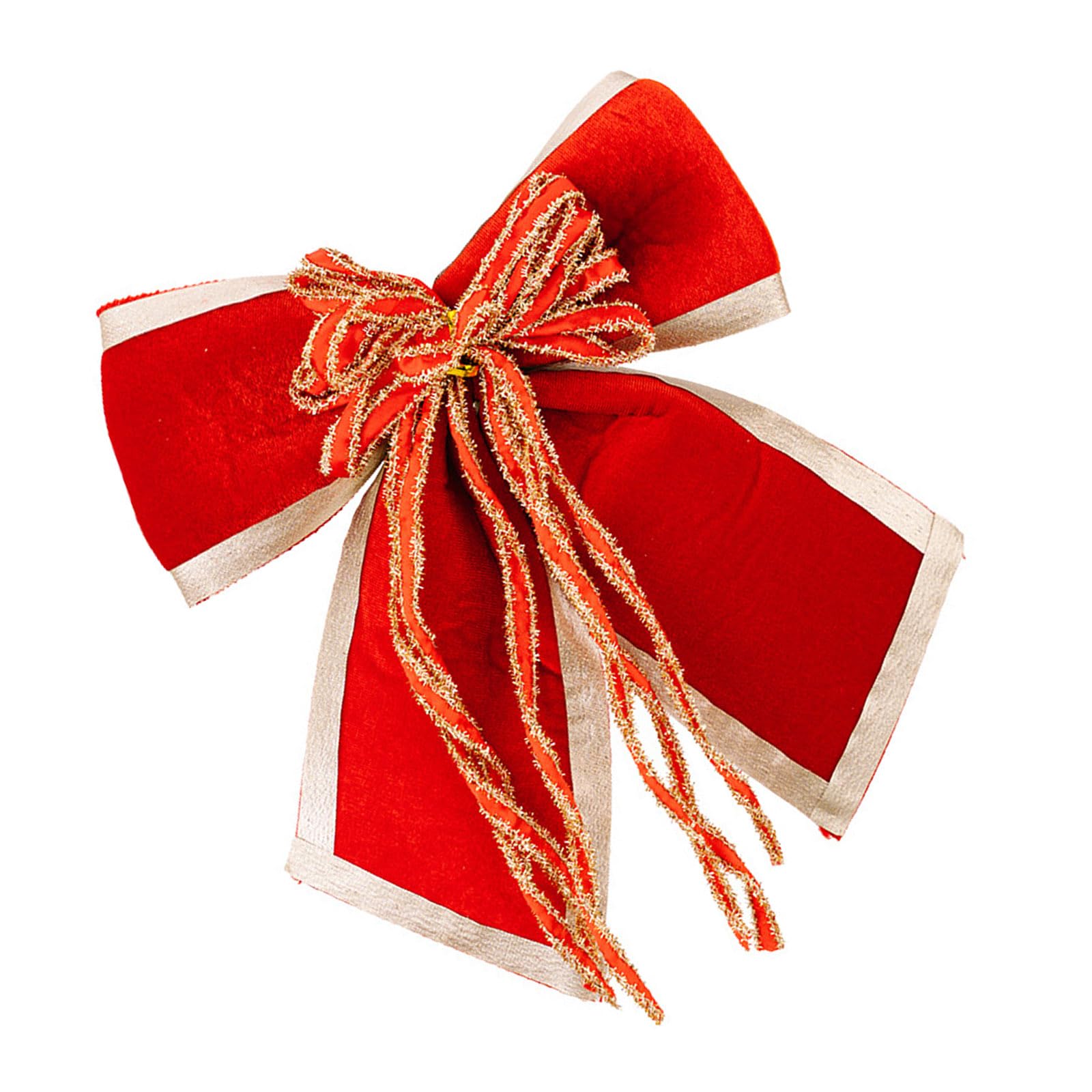 Jazuaiao Velvety Fabric Bowknot Christmas Tree Decoration for Front Door Wreath Mantels Wrapping Wedding Decoration Velvety Fabric Bowknot