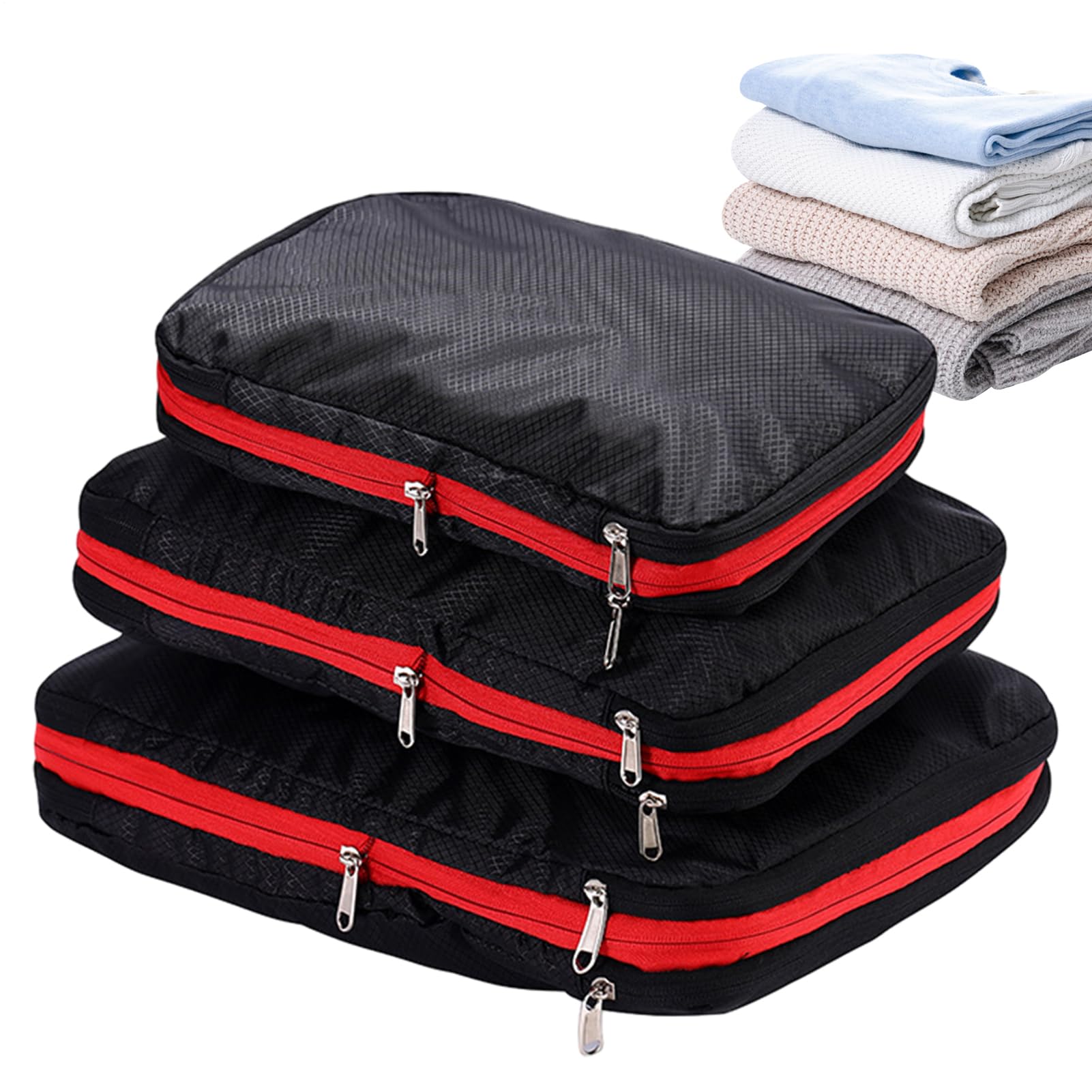 De Compresión Para Viaje 3 Piezas Bolsas Impermeables Gran Capacidad