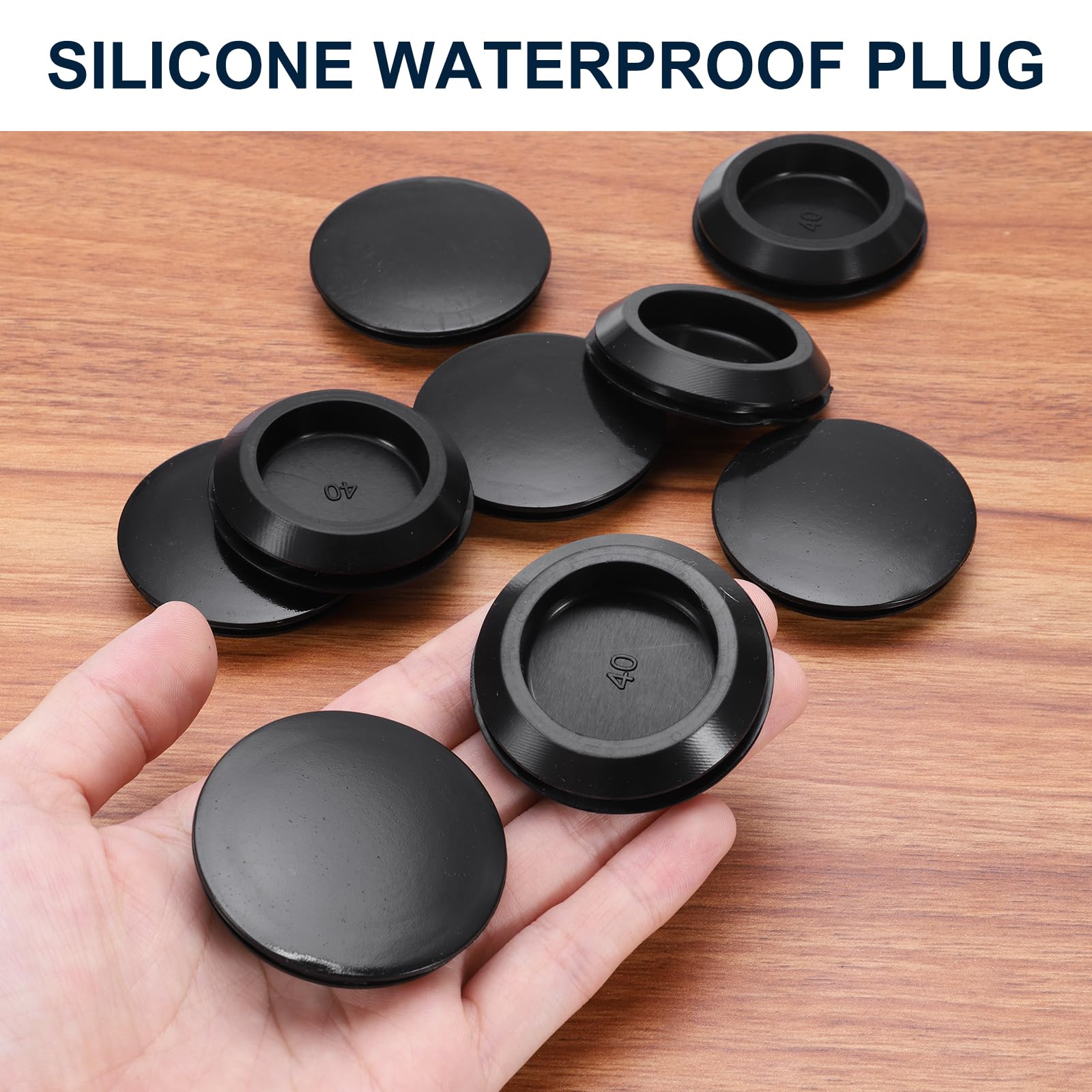 Amazon.co.jp: uxcell 10個セット ホールプラグ 1-3/4インチ(45mm