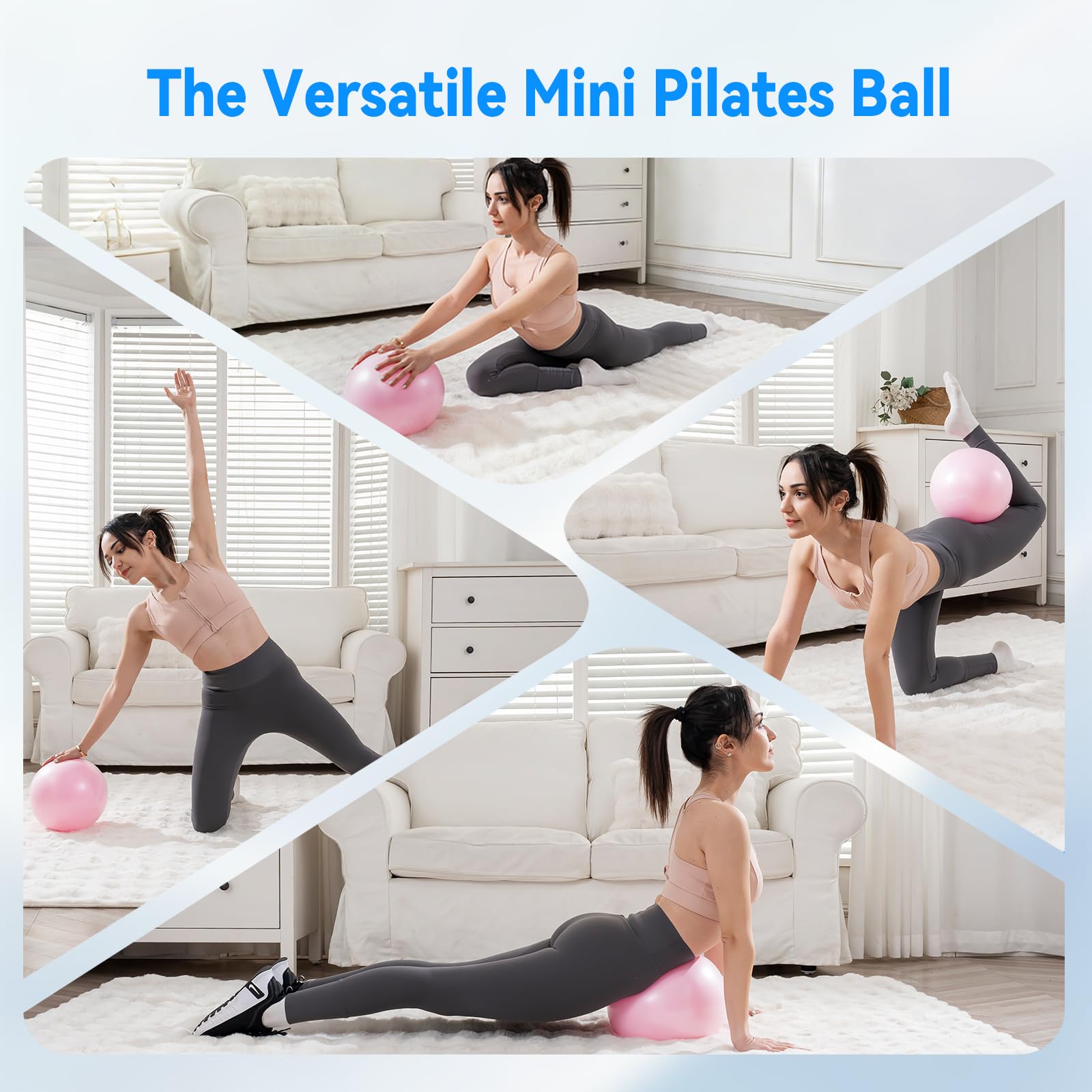 Pilates Ball - Mini Exercise Ball for Yoga & Fitness -7
