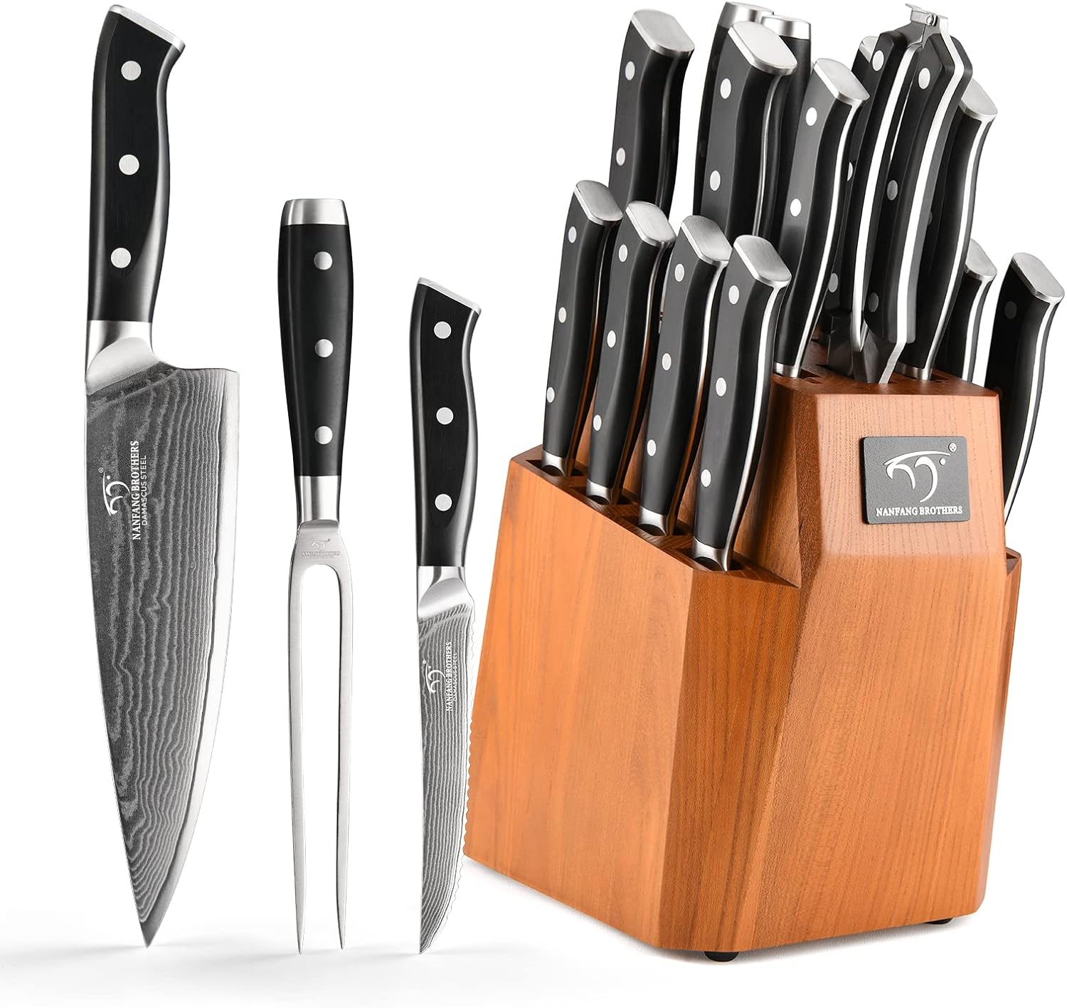 Damascus Kitchen Knife, 18 pcs Japanese Professional Kitchen Sharp