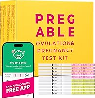 Vista 1 de Kit combinado: 50 pruebas de ovulación y 20 pruebas de embarazo, aplicación gratuita de rastreo, SmileReader, OPK, HPT (50LH + 20HCG (paquete de 1))